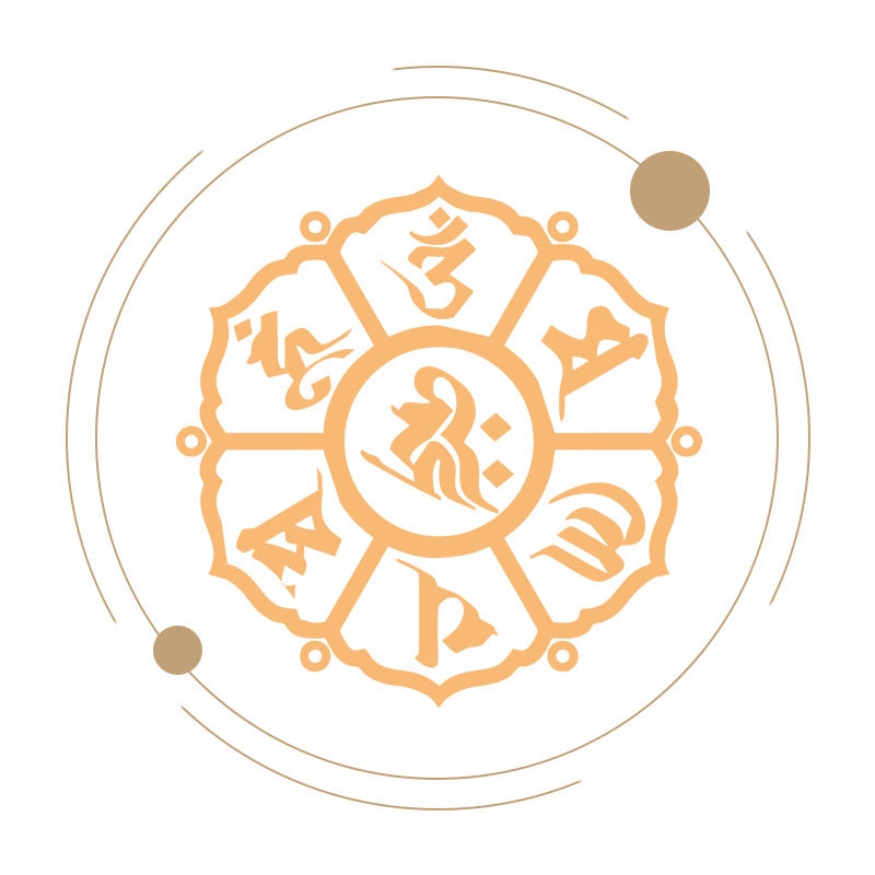 OM MANI PADME HUM-ZES WARE WOORDEN