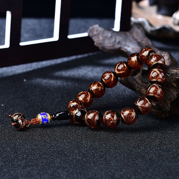 Tibetaanse Armband met drakenaderagaat voor helende doeleinden - image 9