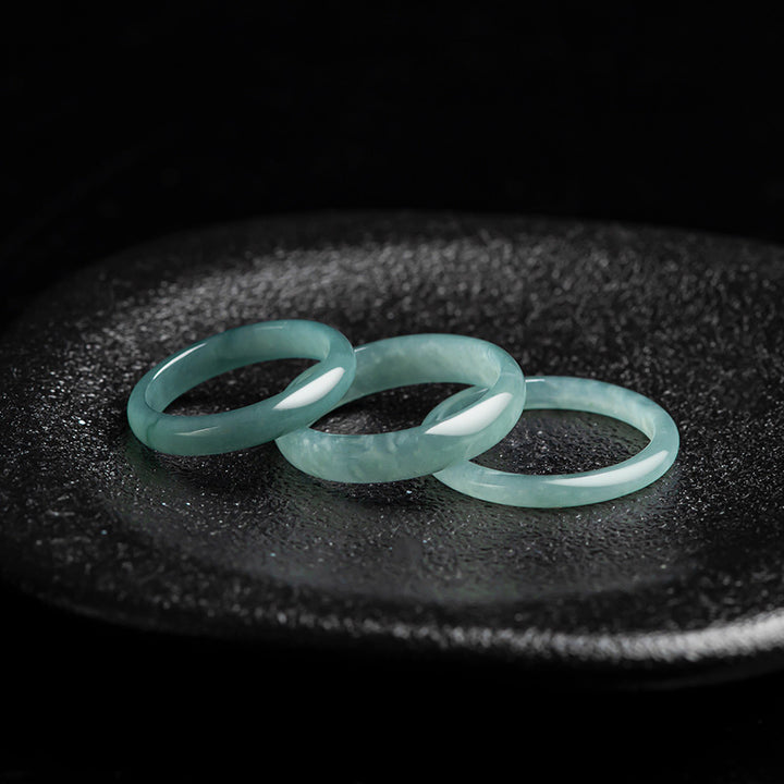 Buddha Stones Natuurlijke jade Ring voor voorspoed en bescherming. - image 1