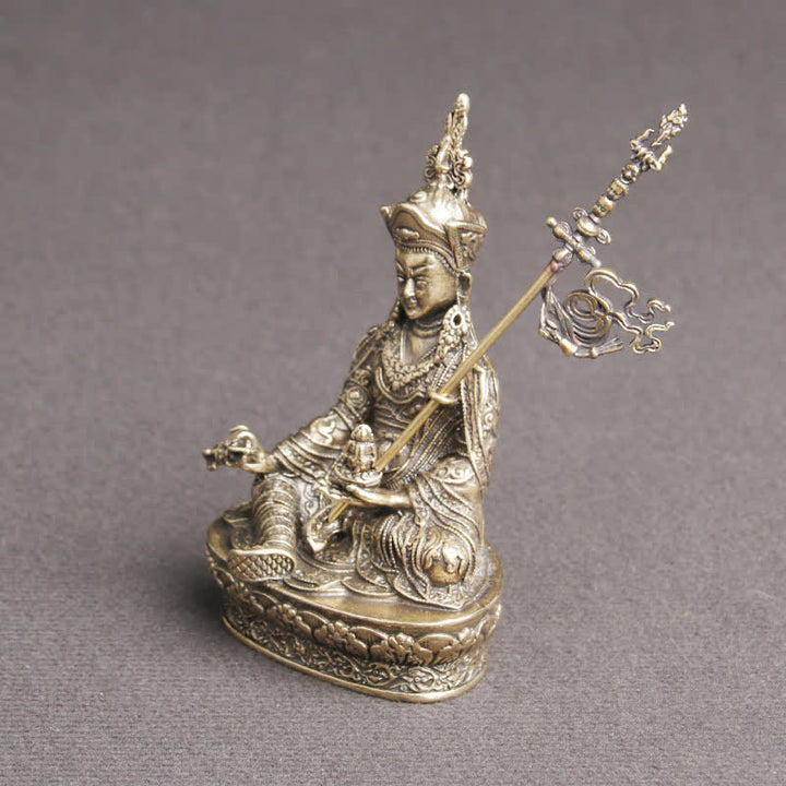 Buddha Stones Padmasambhava Boeddhabeeld Sereniteit Koperen Beeld Decoratie Tempelornament - image 4