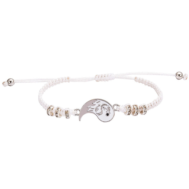 Buddha Stones 2 stuks Yin Yang Draak Armband - image 2
