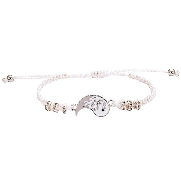 Buddha Stones 2 stuks Yin Yang Draak Armband - image 2