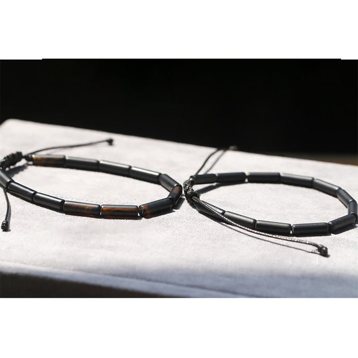 Buddha Stones Beschermende Armband met zwarte onyx kralen - image 11