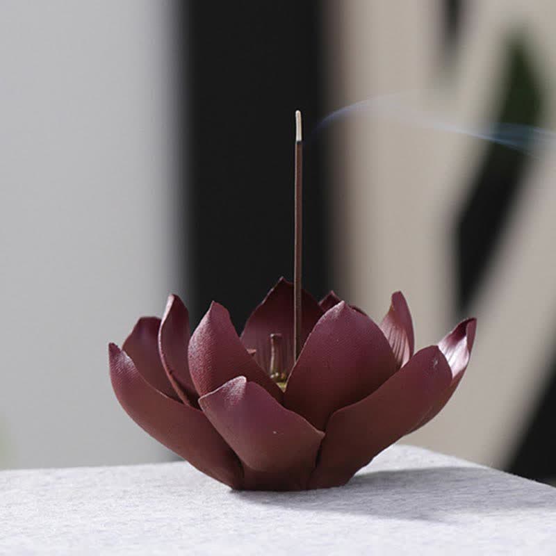 Buddha Stones Tibetaanse lotus Wierook decoratie voor positieve vrede - image 6