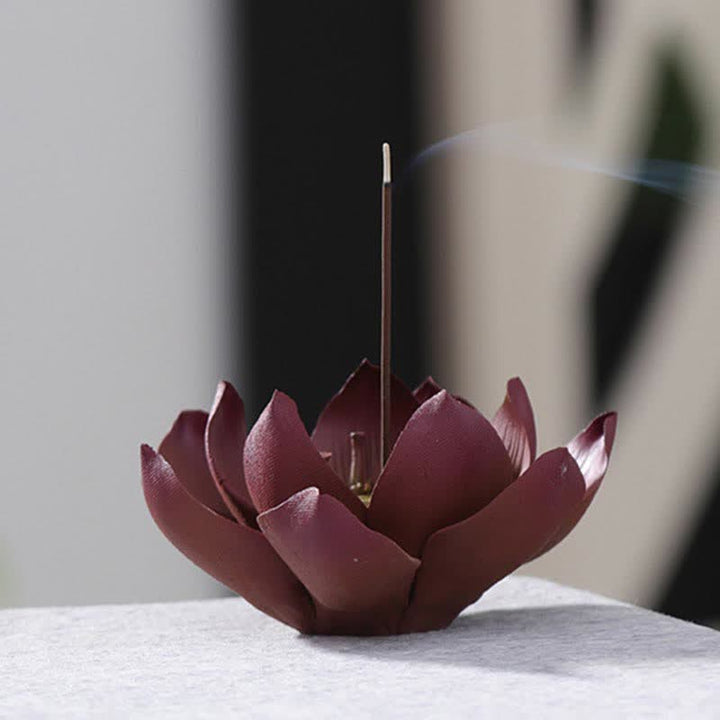 Buddha Stones Tibetaanse lotus Wierook decoratie voor positieve vrede - image 6