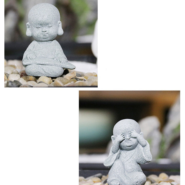 Buddha Stones Meditatie, gebed, monnik, Boeddhabeeld, sereniteit, huisdecoratie - image 19