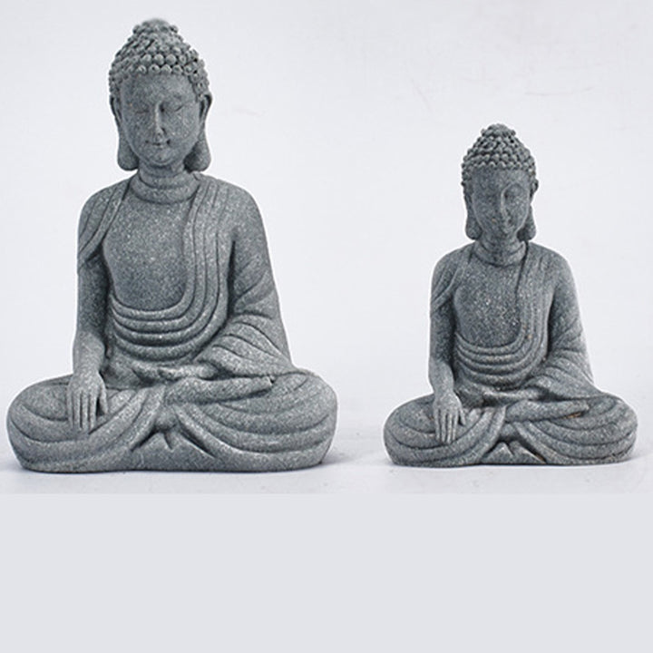 Buddha Stones Zittende meditatie Boeddha zegening Mededogen decoratie - image 6