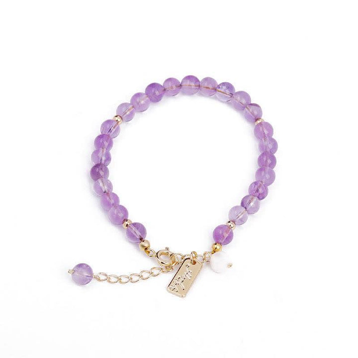 Buddha Stones Armband met natuurlijke amethistkristallen ter verlichting van stress - image 6