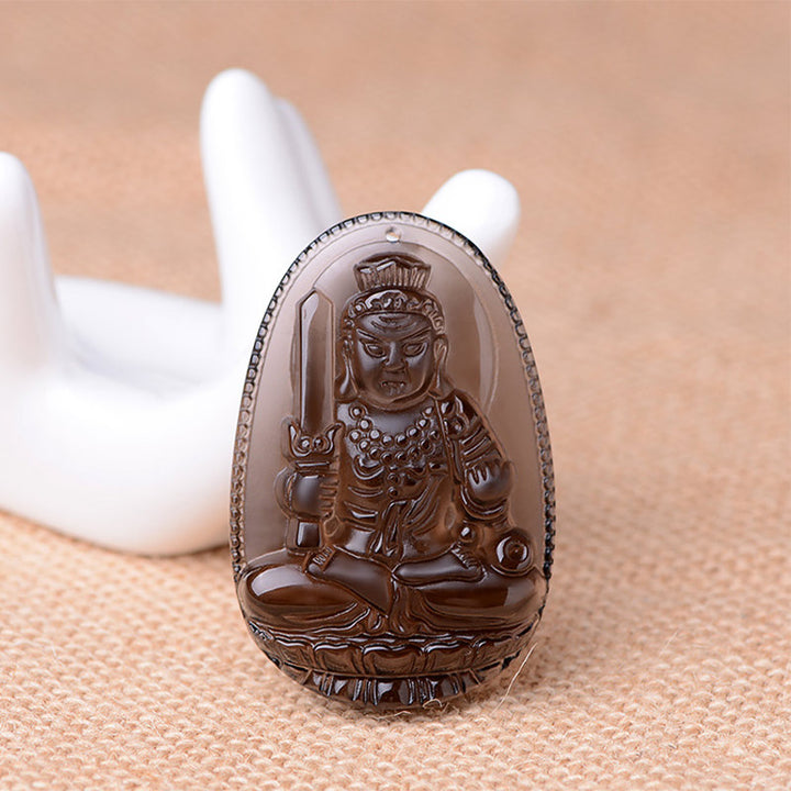 Buddha Stones Chinese dierenriem obsidiaan Ketting - L-Haan - image 8