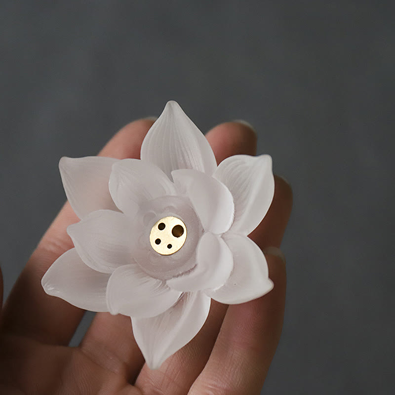 Buddha Stones Mini Lotus Liuli Kristal Genezing Meditatie Wierook - image 16