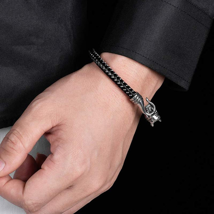 Buddha Stones Armband van titaniumstaal ter bescherming en geluk - image 3
