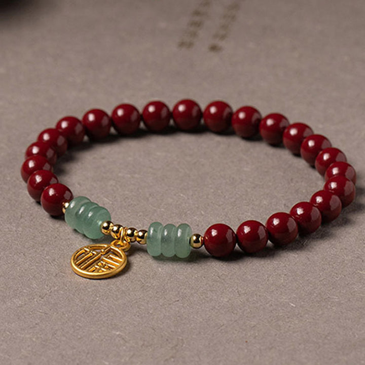 Buddha Stones Armband van cinnabergroene aventurijn - image 6