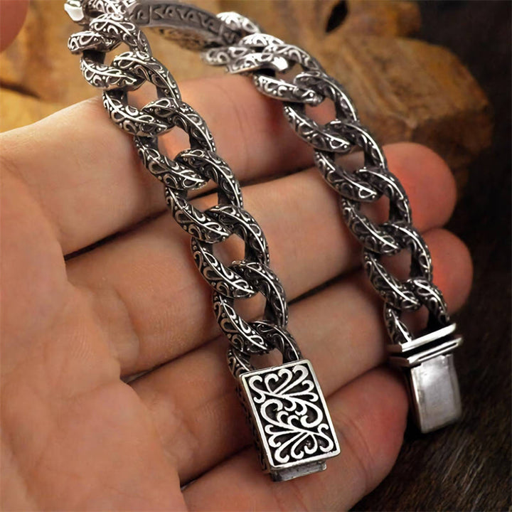 Buddha Stones Vintage gegraveerde helende Armband met patronen - image 6