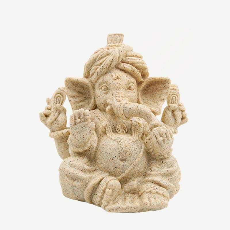 Buddha Stones Ganesh Ganpati Olifantenbeeldje, zegen, bescherming, huisdecoratie - 16*14*16 cm - image 0
