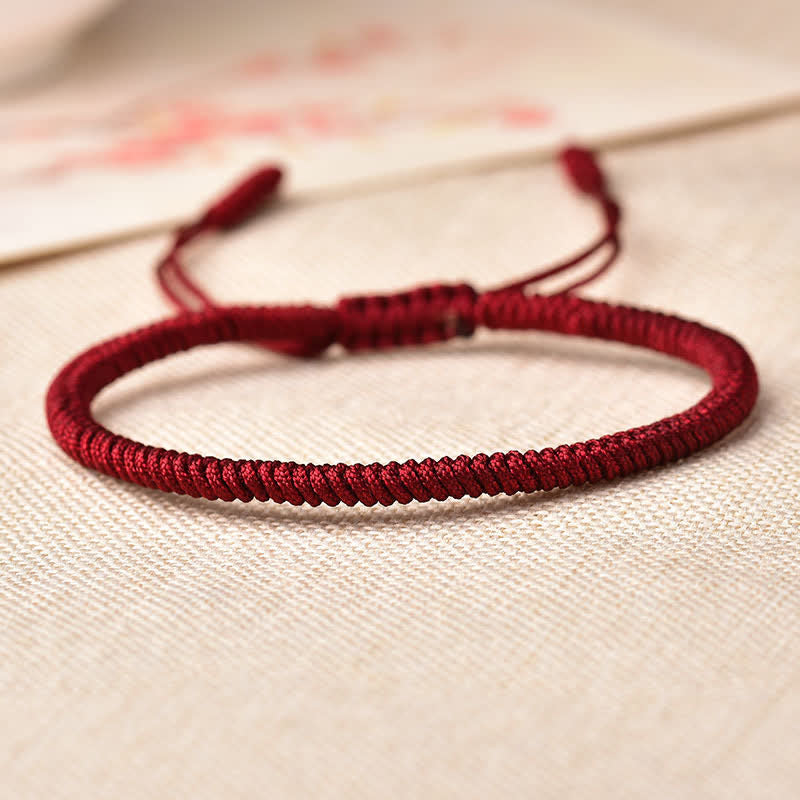 Buddha Stones Tibetaanse geluksarmband met 3 combinaties en rood Armband. - image 3