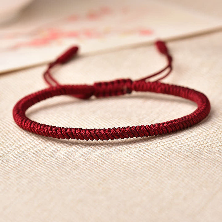 Buddha Stones Tibetaanse geluksarmband met 3 combinaties en rood Armband. - image 3