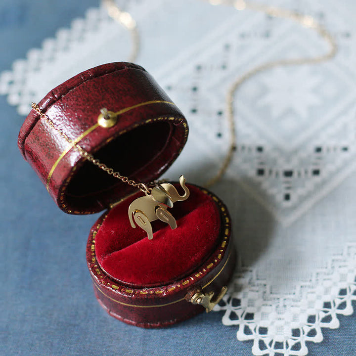Olifant geluksketting met Ketting van titaniumstaal - image 9
