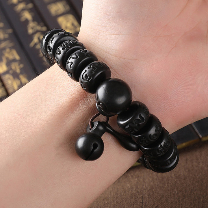 Buddha Stones Tibetaanse Armband ter bescherming tegen blikseminslag van hout - image 5