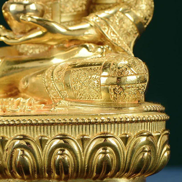 Buddha Stones Boeddha Shakyamuni beeldje, verlichting, koperen beeldje, huisgeschenk, decoratie - image 14