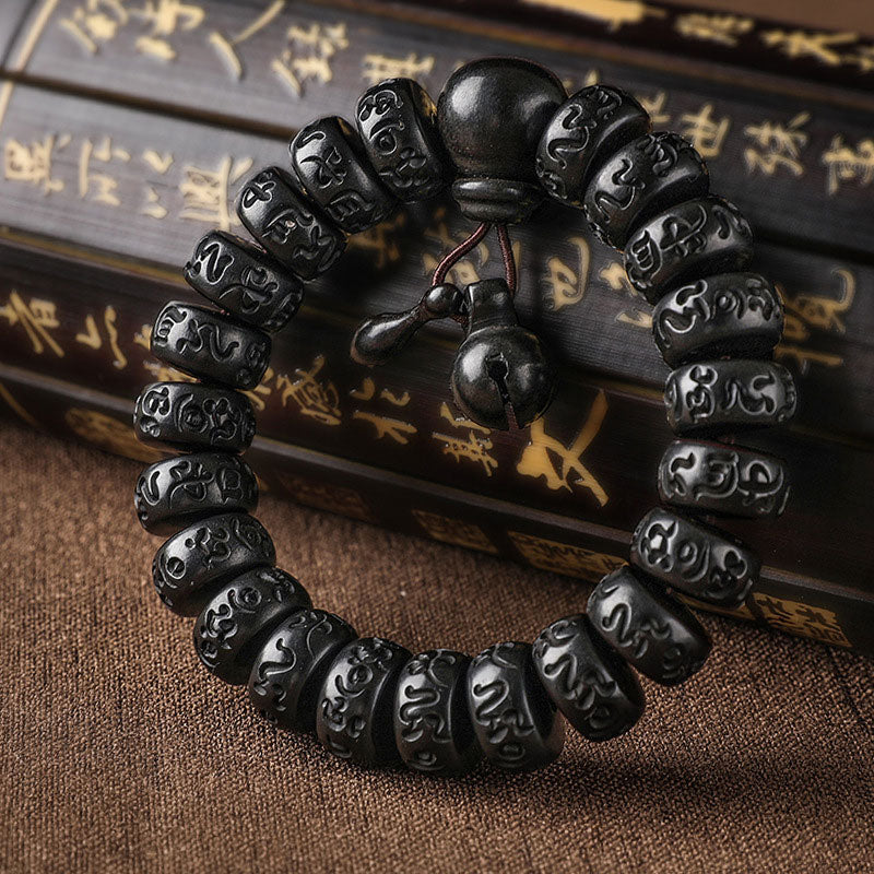 Buddha Stones Tibetaanse Armband ter bescherming tegen blikseminslag van hout - image 0