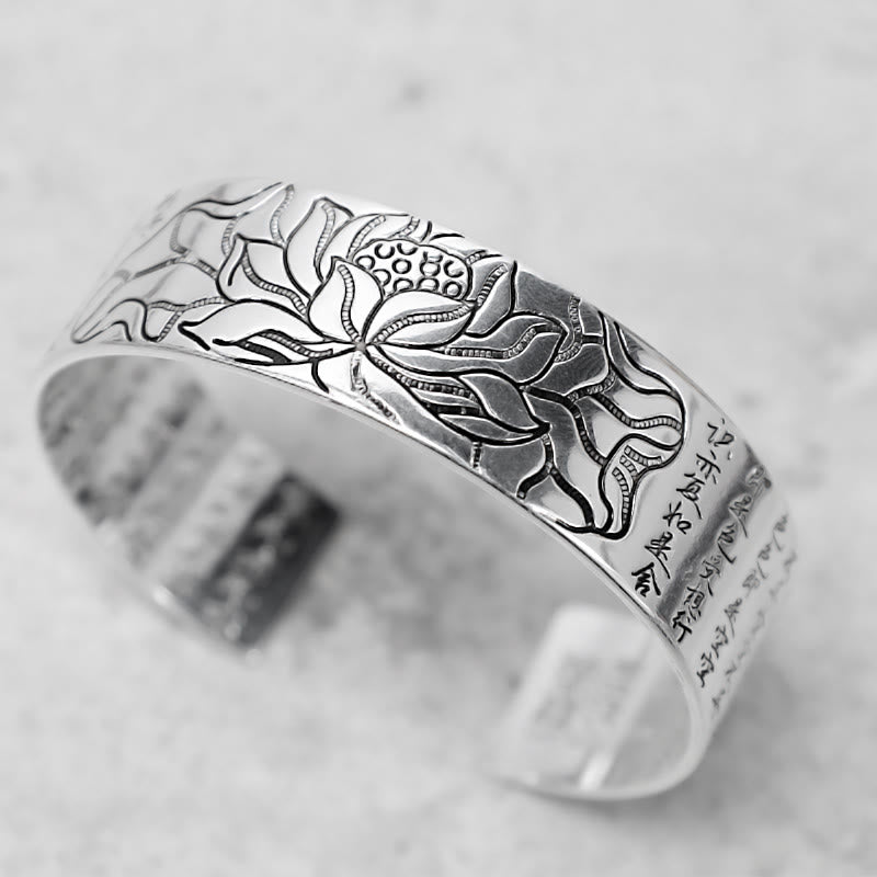 Buddha Stones Tibetaanse lotus Armband van wit koper - image 2