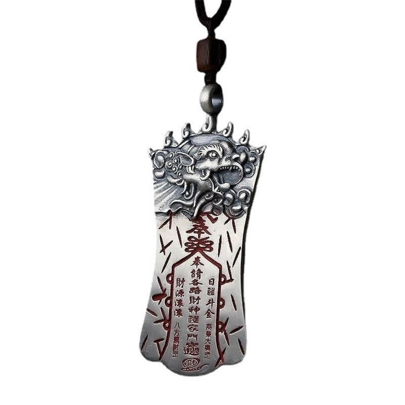 Buddha Stones FengShui Bagua PiXiu Cinnabar Balance Ketting - image 7