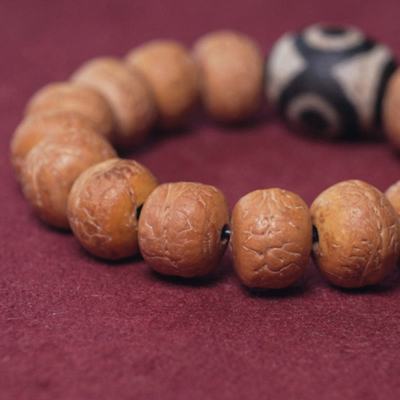 Buddha Stones Tibetaanse Bodhizaad Dzi kraal vredesamulet Pols Mala Armband - image 2