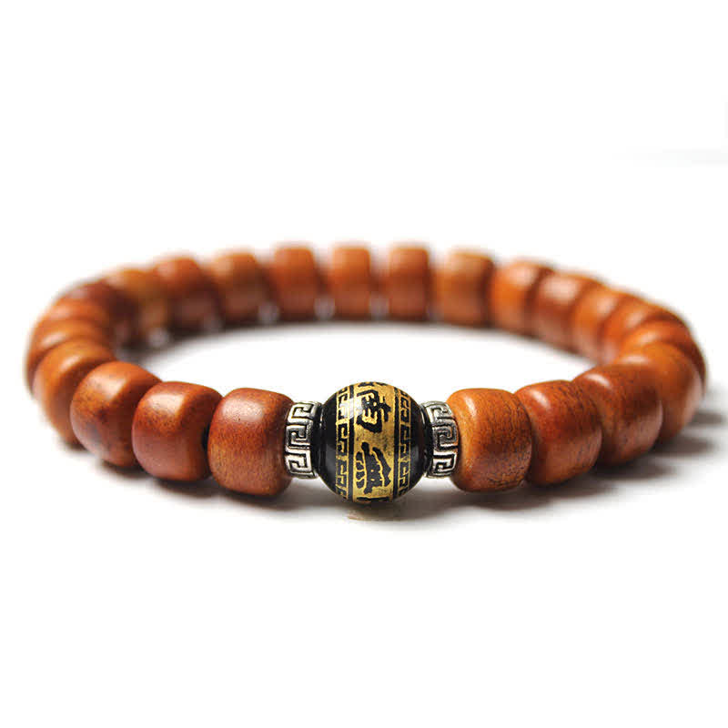 Buddha Stones Tibetaanse botkralen Om Mani Padme Hum sterkte Armband - 10* 8mm - Zwarte Obsidiaan (Zuivering ♥ Transformatie) - image 11