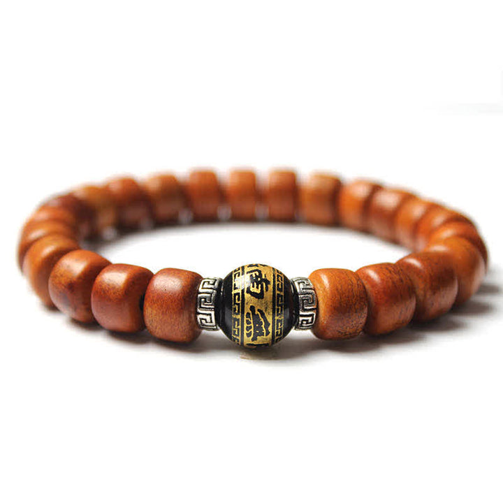 Buddha Stones Tibetaanse botkralen Om Mani Padme Hum sterkte Armband - 10* 8mm - Zwarte Obsidiaan (Zuivering ♥ Transformatie) - image 11
