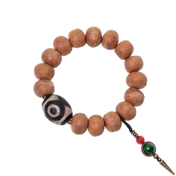 Buddha Stones Tibetaanse Bodhizaad Dzi kraal vredesamulet Pols Mala Armband - image 9