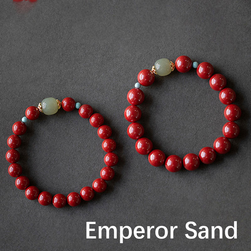 Buddha Stones Armband van cinnabergroene aventurijn - image 10