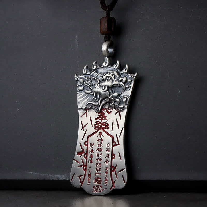 Buddha Stones FengShui Bagua PiXiu Cinnabar Balance Ketting - image 0