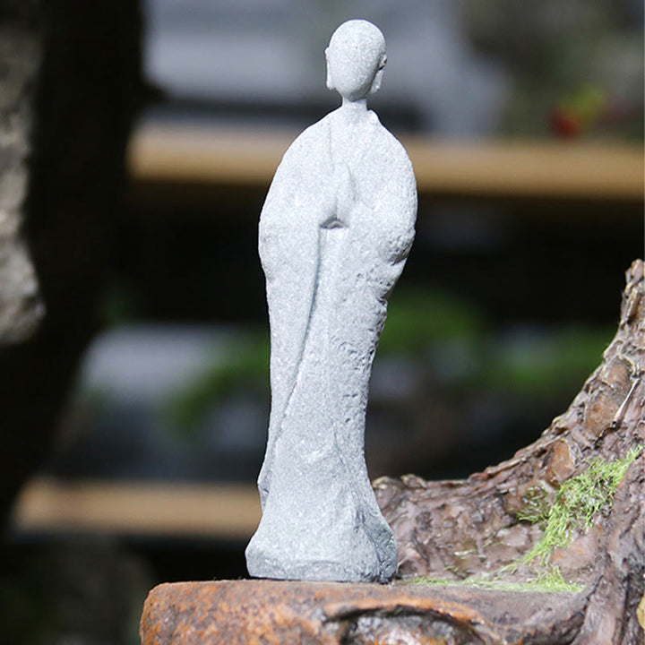 Buddha Stones Meditatie Boeddha Monnik Sereniteit Huisdecoratie - Kleine biddende Boeddha 4,5*6*15,5 cm - image 19