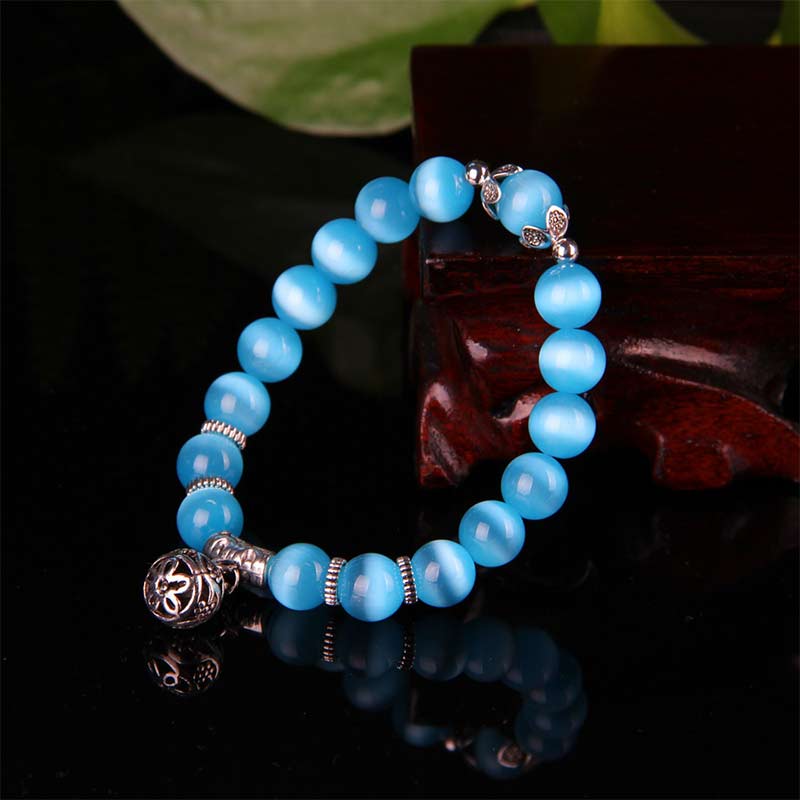 Buddha Stones Tibetaanse Armband met kattenoogmotief - image 9