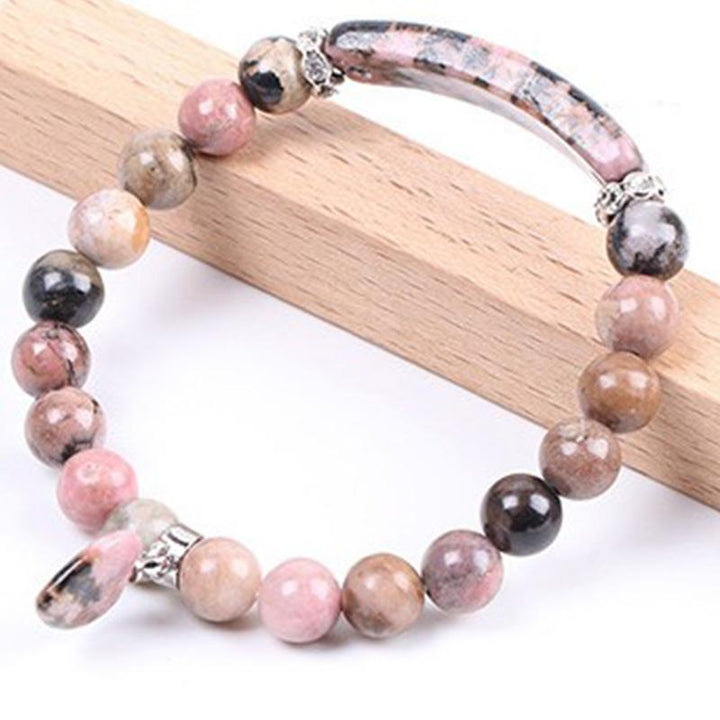 Buddha Stones Armband met helende kralen in de vorm van een liefdeshart van natuurlijke kwarts - image 13