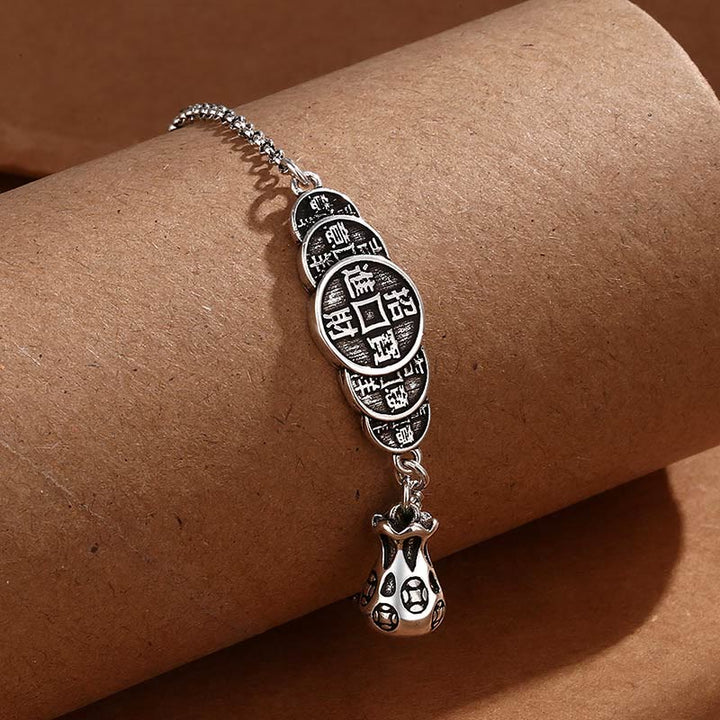 Buddha Stones Koperen munten geldzak rijkdom Armband - image 1