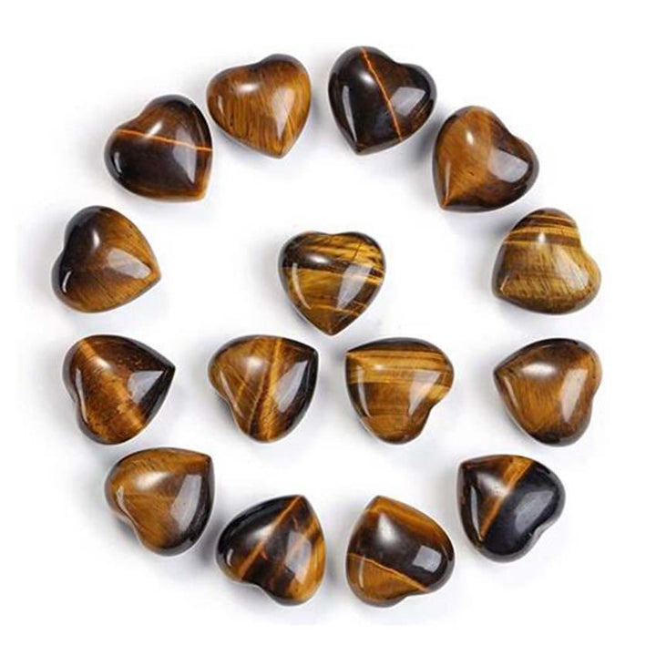 Natuurlijke amethist tijgeroogsteen liefdesdecoratie - Tijgeroog*15 stuks - image 11