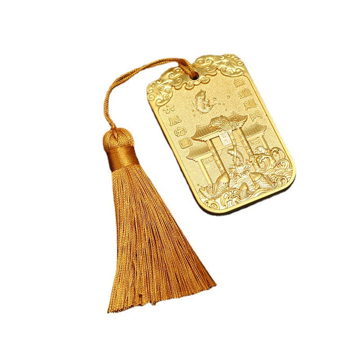 Buddha Stones Feng Shui geluksster Wenchang Pen Pagode Koi Vis Auto Hangdecoratie - image 9