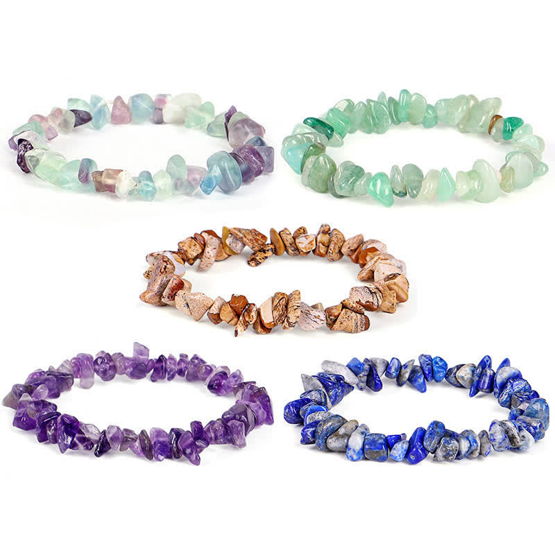 Buddha Stones Amethist, lazuriet, lapis lazuli, diverse kristallen, helende en positieve Armband - image 1