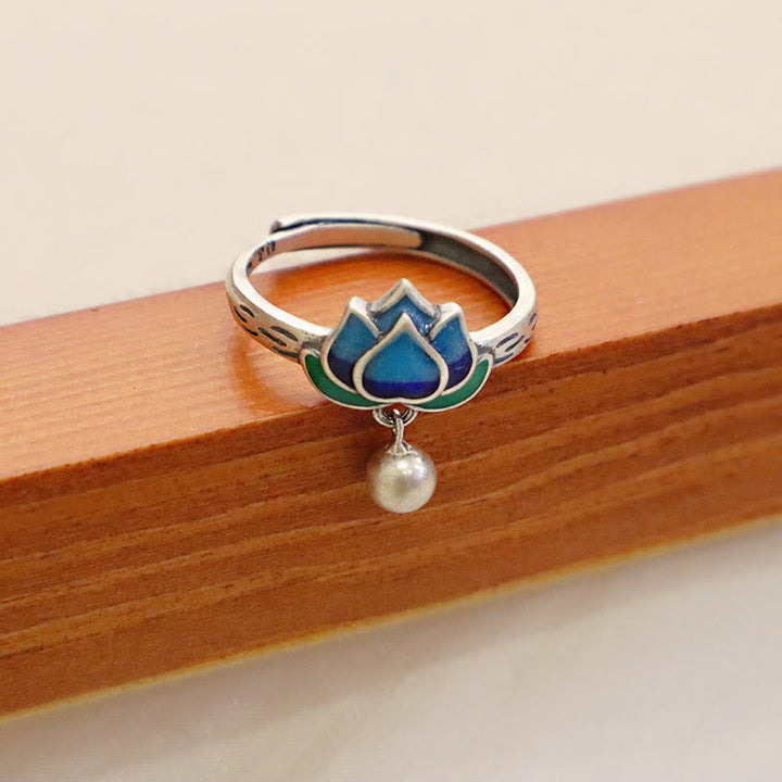 Buddha Stones Ring met lotusbloemmotief - image 5