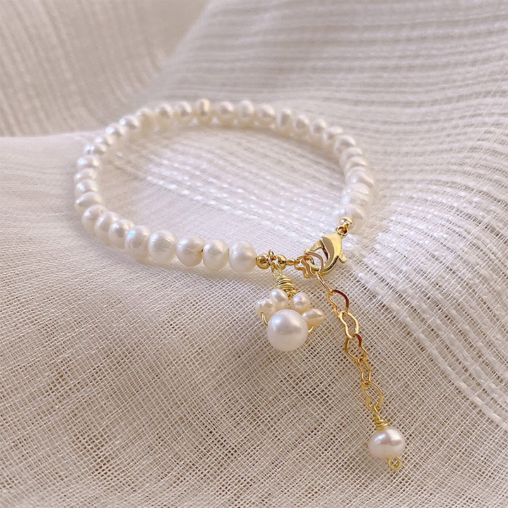 Buddha Stones Parel kattenpoot helende ketting Armband - image 1