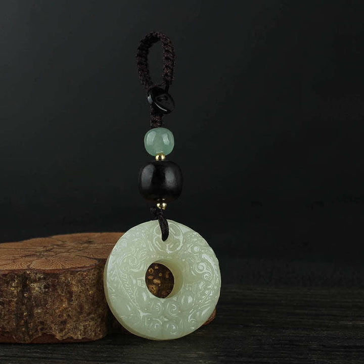 Buddha Stones PiXiu Jade Vredesgesp Sleutelhanger voor Overvloed en Rijkdom - image 9