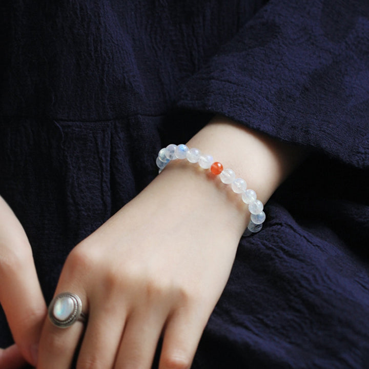 Buddha Stones Maansteen Armband voor rust, genezing en positieve energie - image 2