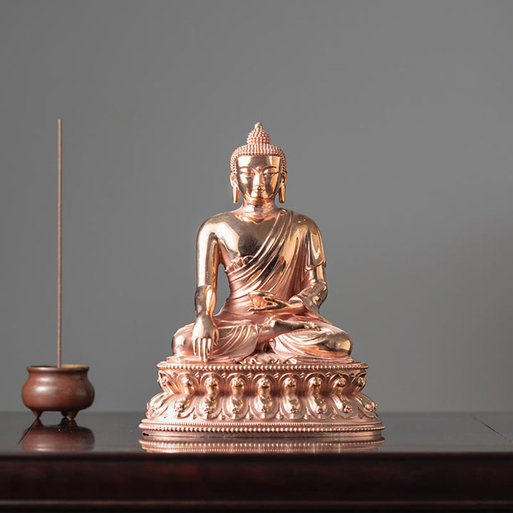 Buddha Stones Gautama Shakyamuni Boeddha beeldje, Sereniteit, koperen beeldje, woondecoratie - image 1