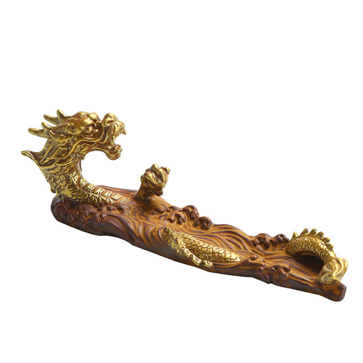 Buddha Stones Keramische Wierook met draak als beschermingsdecoratie - image 10