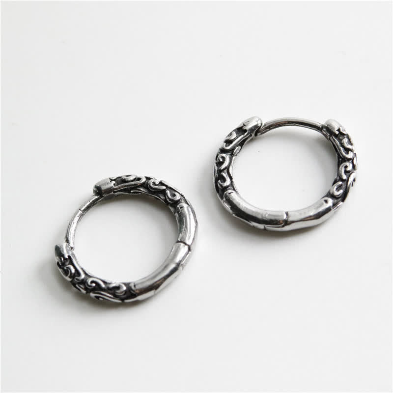 Buddha Stones Viking Keltische Oorbellen van titanium en staal - image 3