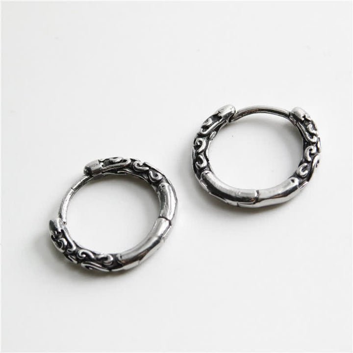 Buddha Stones Viking Keltische Oorbellen van titanium en staal - image 3