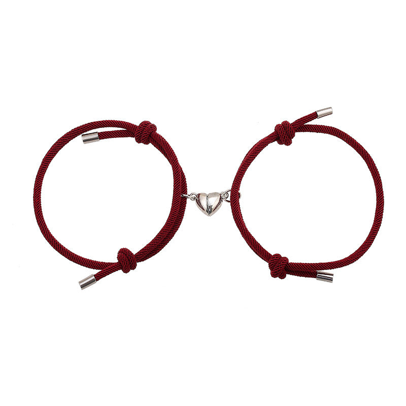 2 stuks magnetische Armband voor koppels - Wijnrood - image 19
