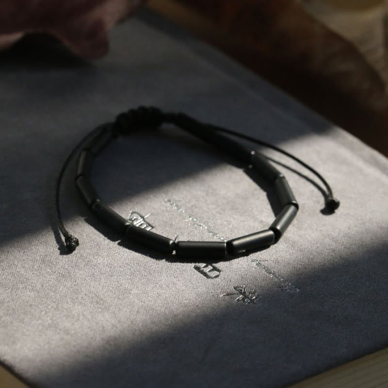Buddha Stones Beschermende Armband met zwarte onyx kralen - image 4