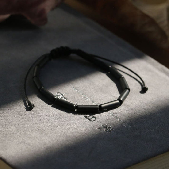Buddha Stones Beschermende Armband met zwarte onyx kralen - image 4